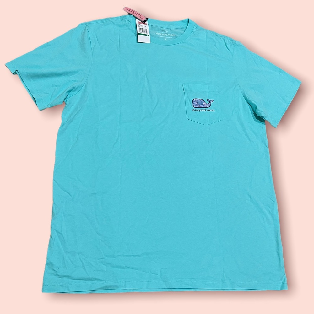 Vineyard Vine Men Caicos Pocket Tee (Fish Traffic)